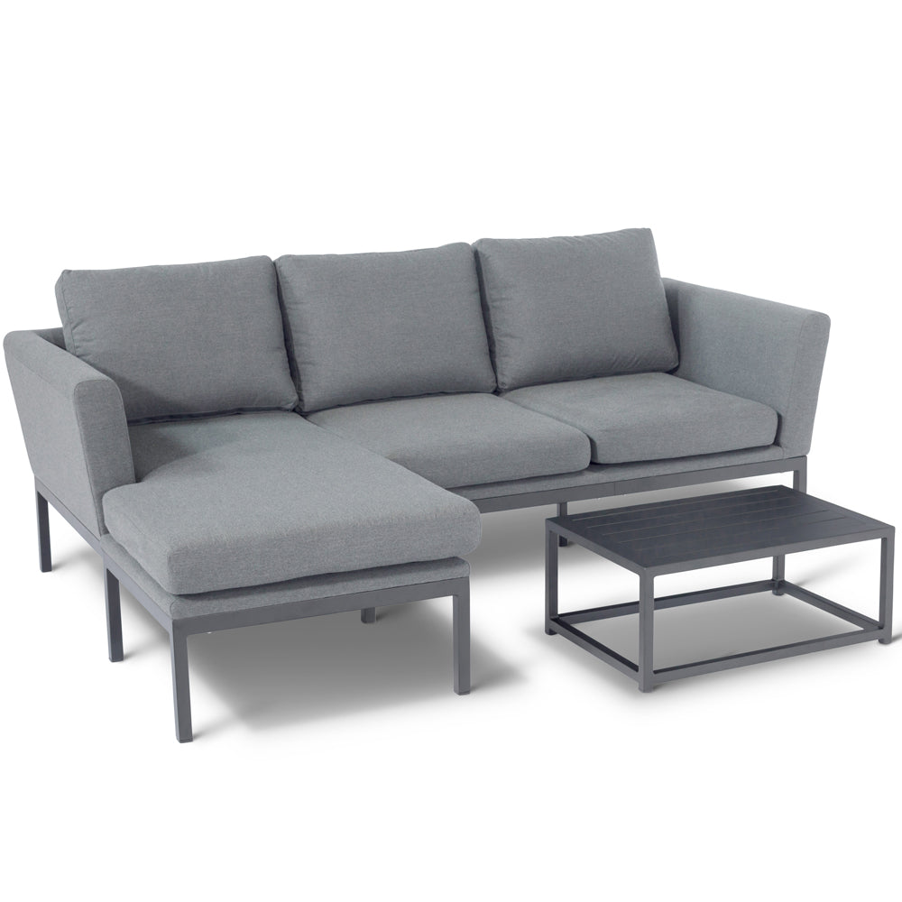Product photograph of Maze Pulse Chaise Sofa Set Flanelle from Olivia's.