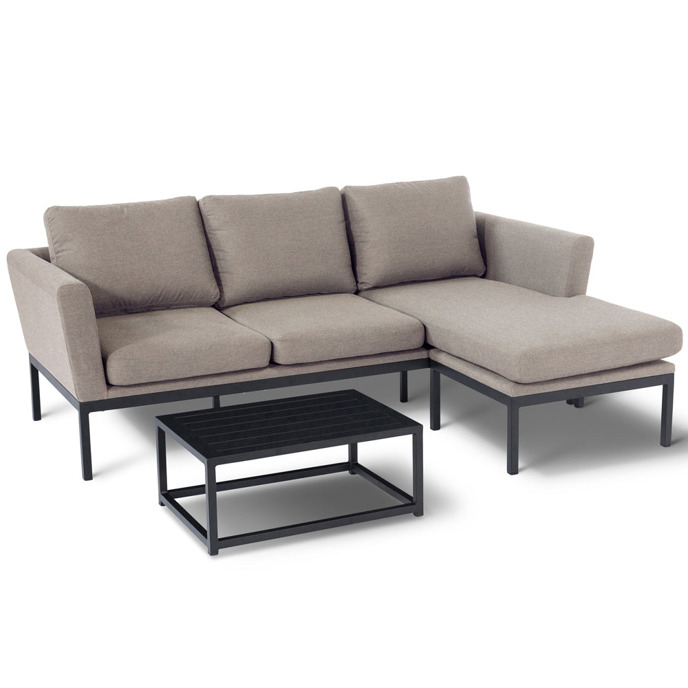 Product photograph of Maze Pulse Chaise Sofa Set Taupe from Olivia's.