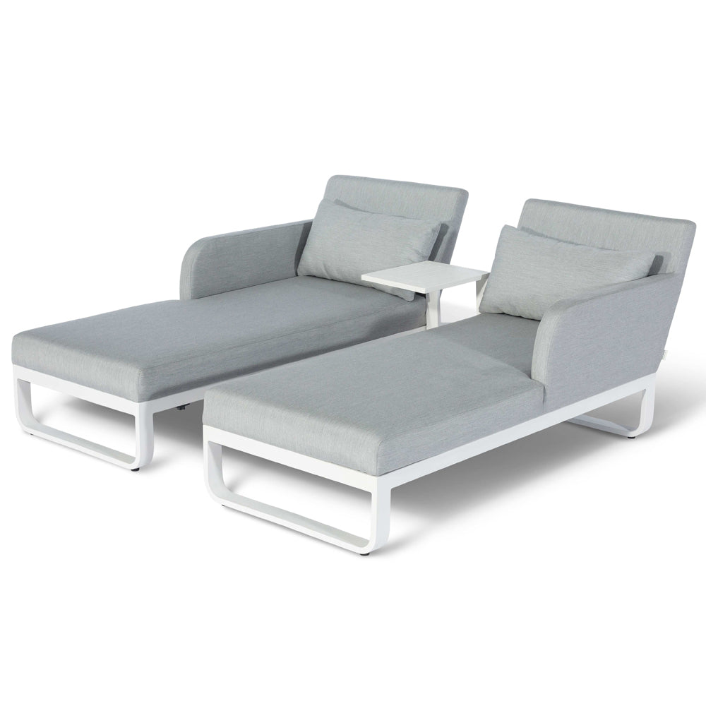 Product photograph of Maze Unity Sunlounger Lead Chine from Olivia's