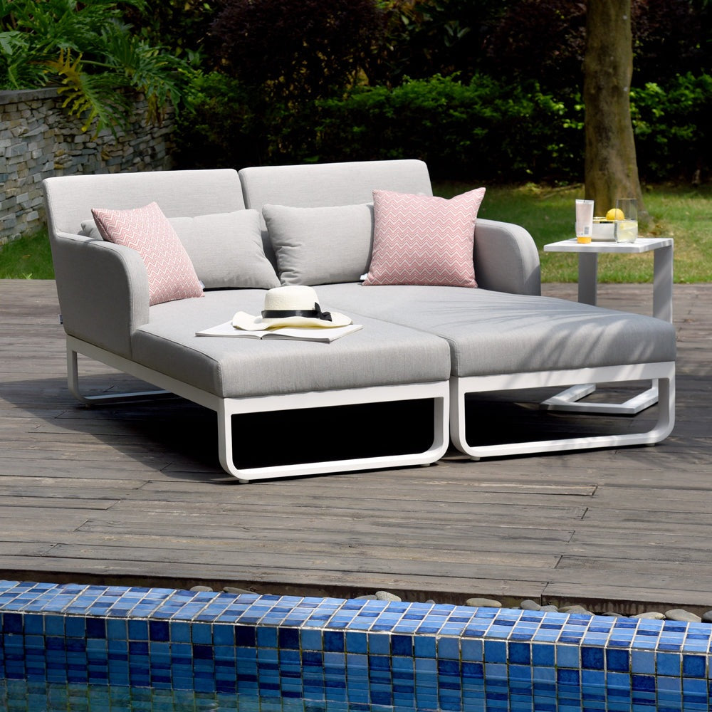 Product photograph of Maze Unity Sunlounger Lead Chine from Olivia's