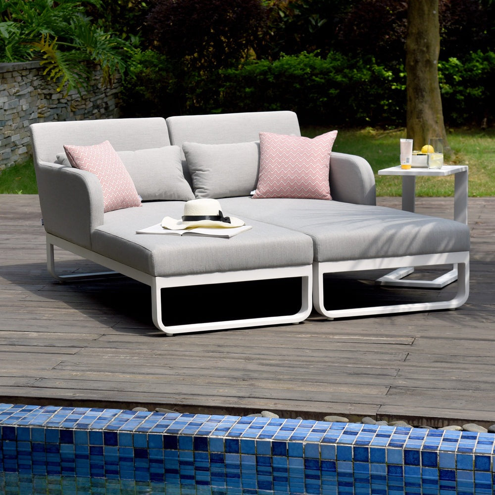 Product photograph of Maze Unity Sunlounger Lead Chine from Olivia's.