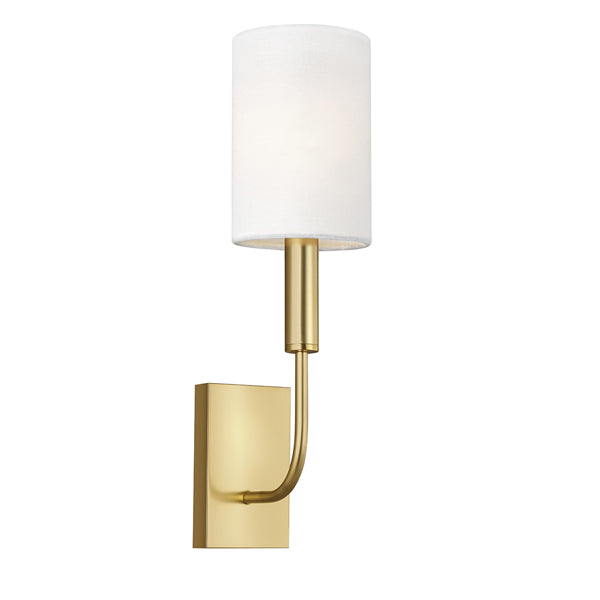 Product photograph of Elstead Brianna 1 Light Wall Light Burnished Brass from Olivia's