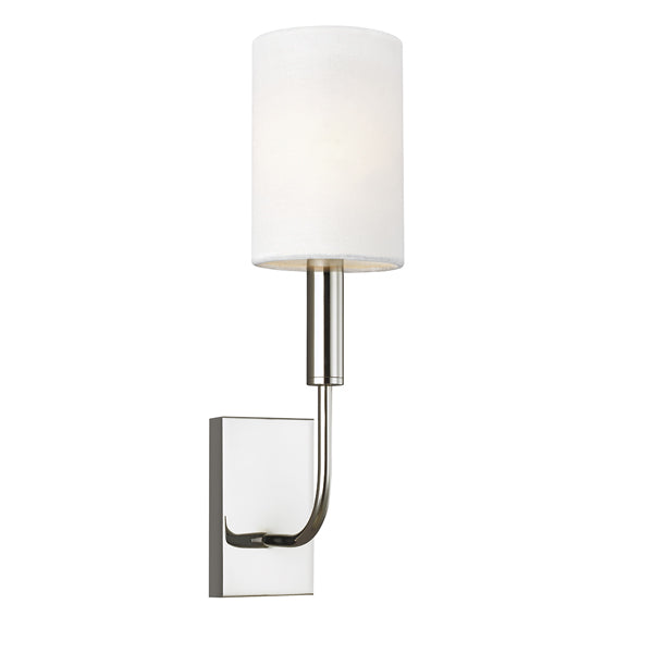 Product photograph of Elstead Brianna 1 Light Wall Light Polished Nickel from Olivia's