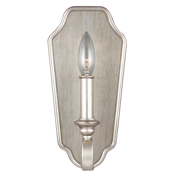 Product photograph of Elstead Dewitt 1 Light Wall Light Sunrise Silver from Olivia's.