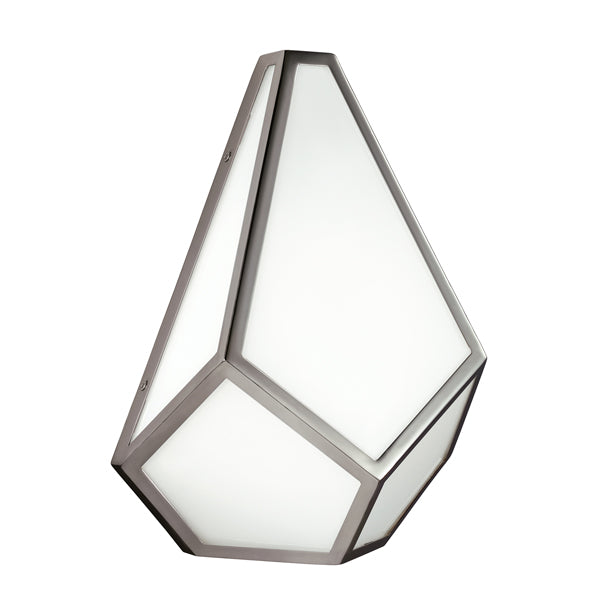 Product photograph of Elstead Diamond 1 Wall Wall Light Polished Nickel from Olivia's