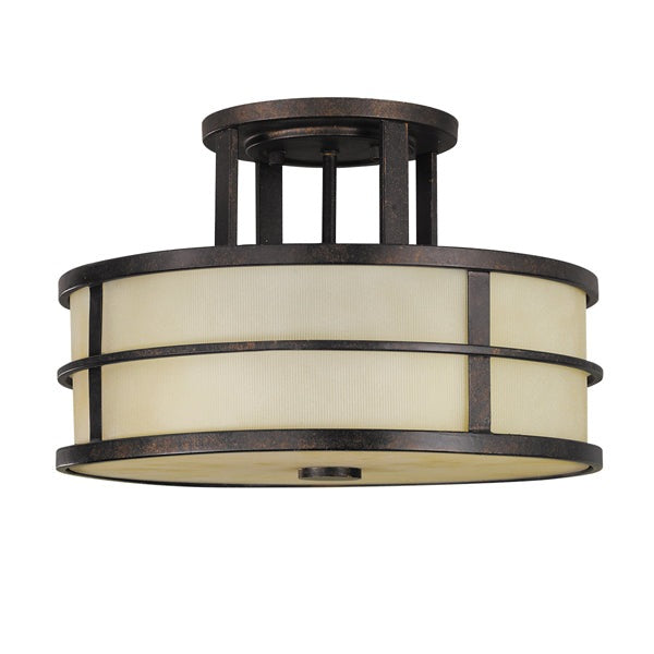 Elstead Fusion 3 Light Ceiling Light Grecian Bronze