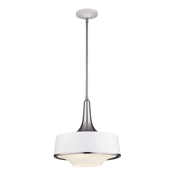 Elstead Feiss Holloway 4 Light Pendant Brushed Steel And Black