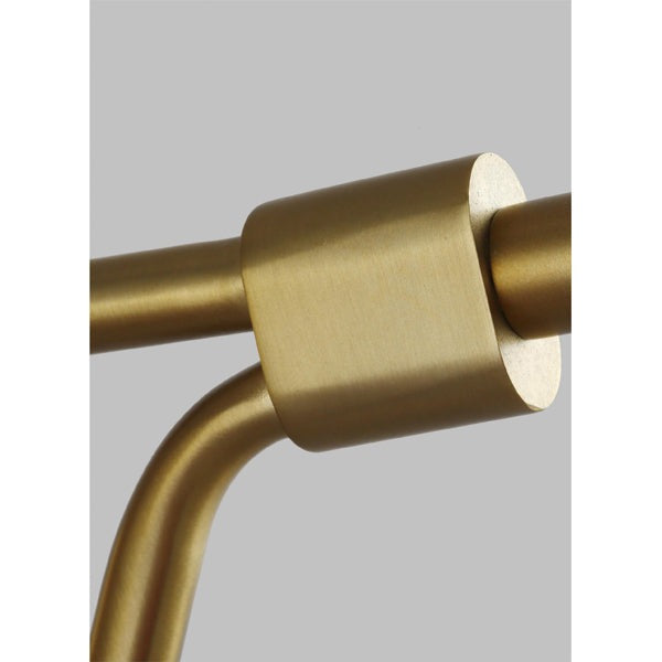 Elstead Joan 1 Wall Light Light Matte White and Burnished Brass