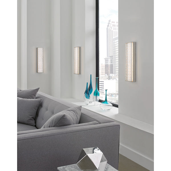 Product photograph of Elstead Kenney 4 Light Wall Light Sunrise Silver from Olivia's.