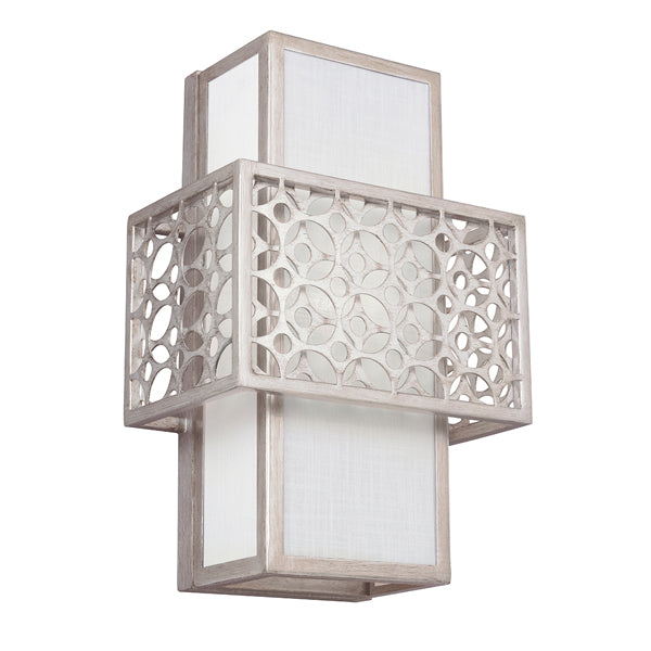 Product photograph of Elstead Kenney 1 Light Wall Light Sunrise Silver from Olivia's