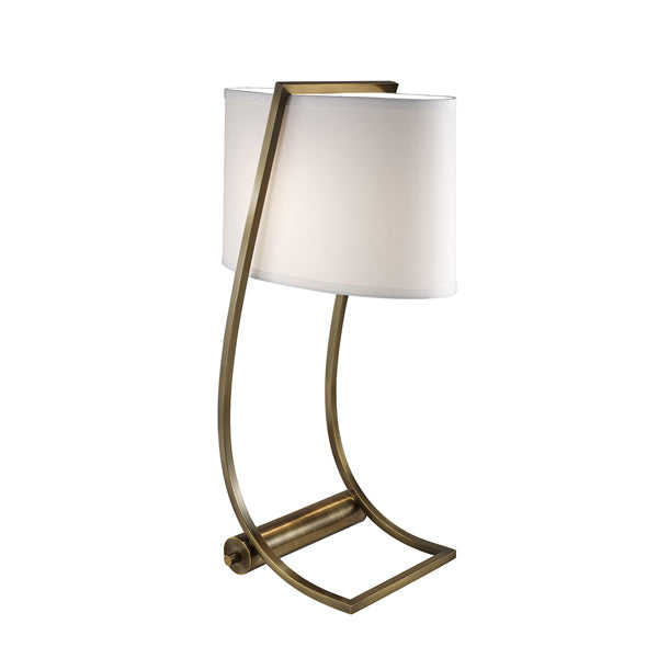 Product photograph of Elstead Lex 1 Light Table Lamp Bali Brass from Olivia's