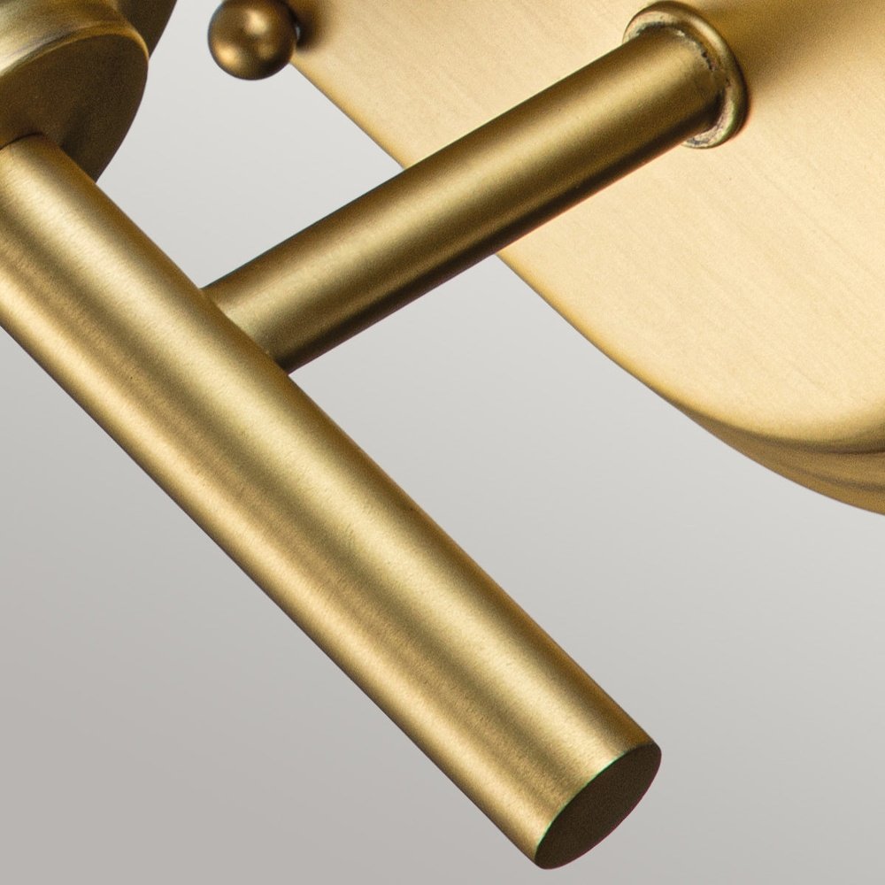 Product photograph of Feiss Malibu 1 Light Wall Light In Brushed Brass from Olivia's.
