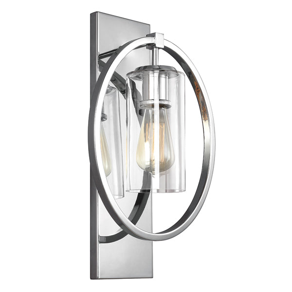 Product photograph of Elstead Marlena 1 Light Wall Light Polished Chrome from Olivia's