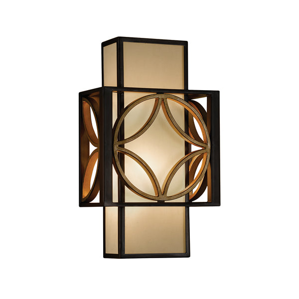 Elstead Remy 1 Light Wall Light Heritage Bronze And Parissiene Gold