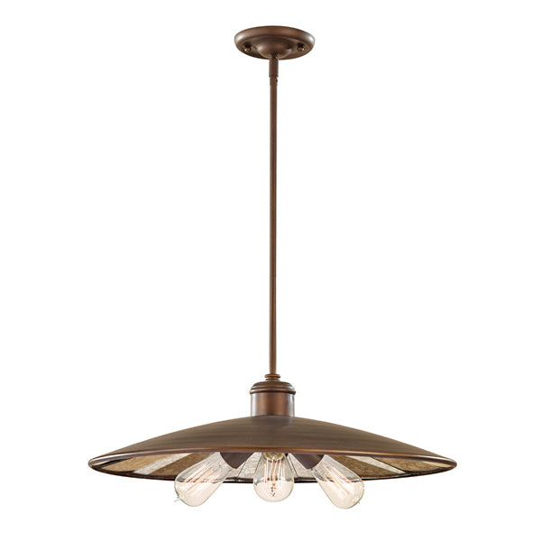 Elstead Urban Renewal 3 Light Pendant Astral Bronze