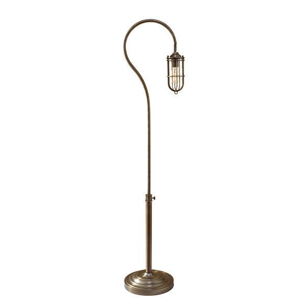 Product photograph of Elstead Urban Renewal 1 Light Floor Lamp Dark Antique Brass from Olivia's