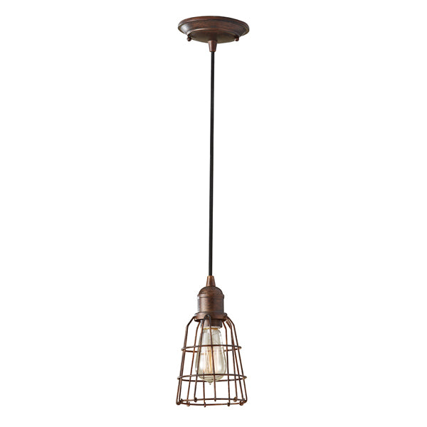 Elstead Urban Renewal 1 Pendant Light Parisian Bronze