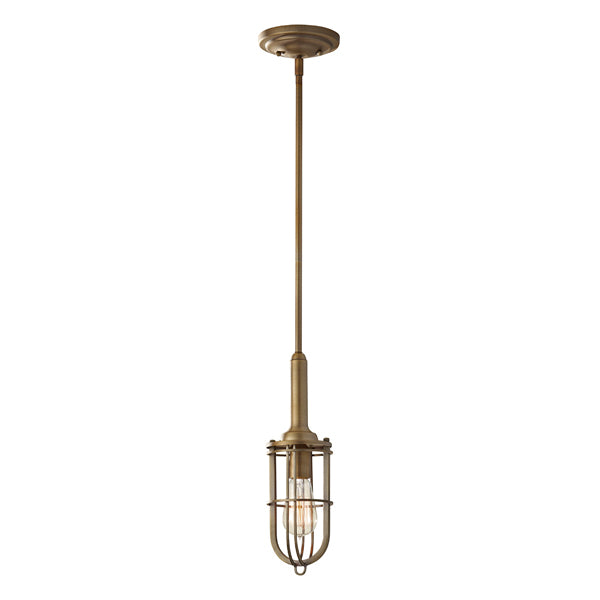 Product photograph of Elstead Urban Renewal 1 Light Pendant Dark Antique Brass from Olivia's