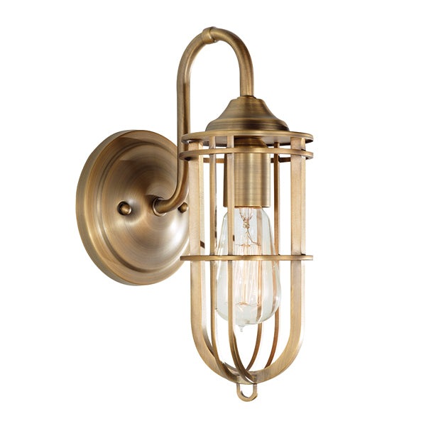 Product photograph of Elstead Urban Renewal 1 Wall Light Light Dark Antique Brass from Olivia's
