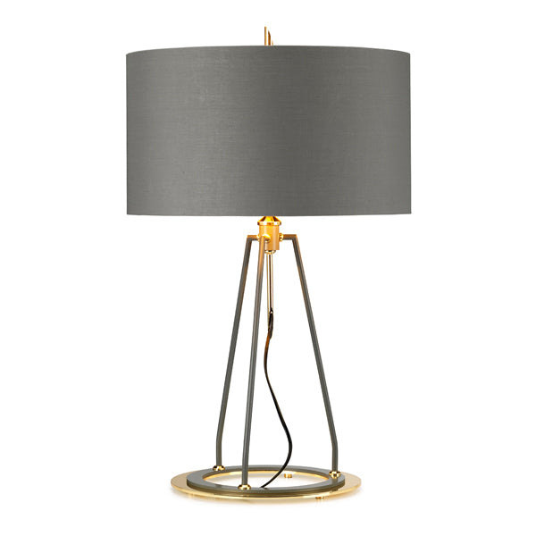 Elstead Ferrara Table Lamp Dark Grey Polished Gold