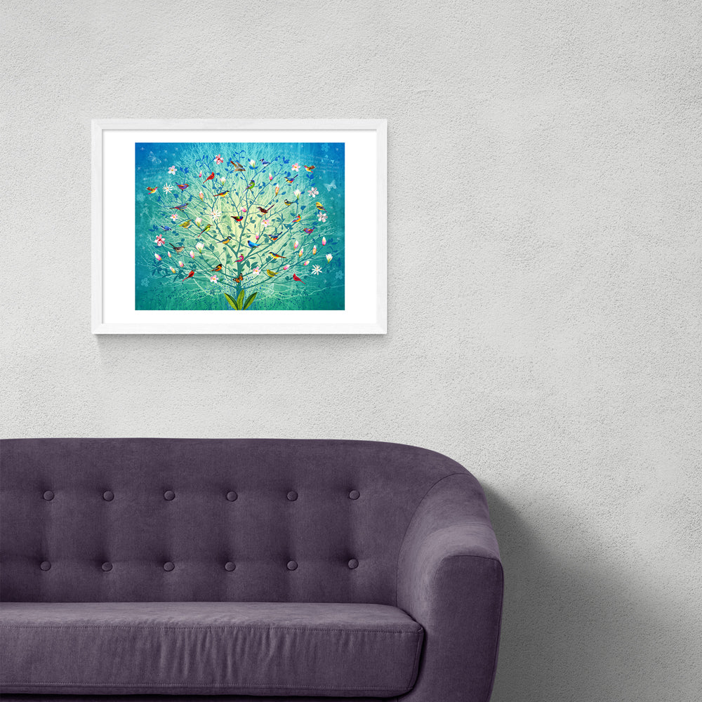Product photograph of The Singing Tree By Fiona Watson - A3 White Framed Art Print from Olivia's