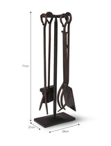 Product photograph of Garden Trading Set Of 4 Wrought Iron Fireside Tools from Olivia's.