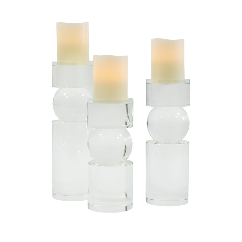 Product photograph of Liang Eimil Crystal Glass Candleholder Small from Olivia's.