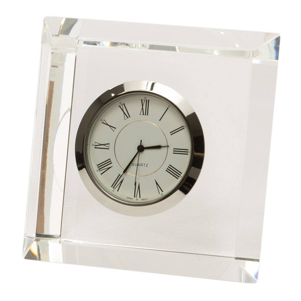 Product photograph of Liang Eimil Facette Clock Clear from Olivia's