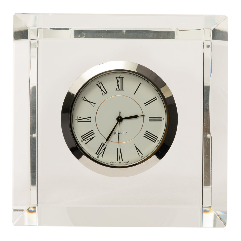 Product photograph of Liang Eimil Facette Clock Clear from Olivia's.