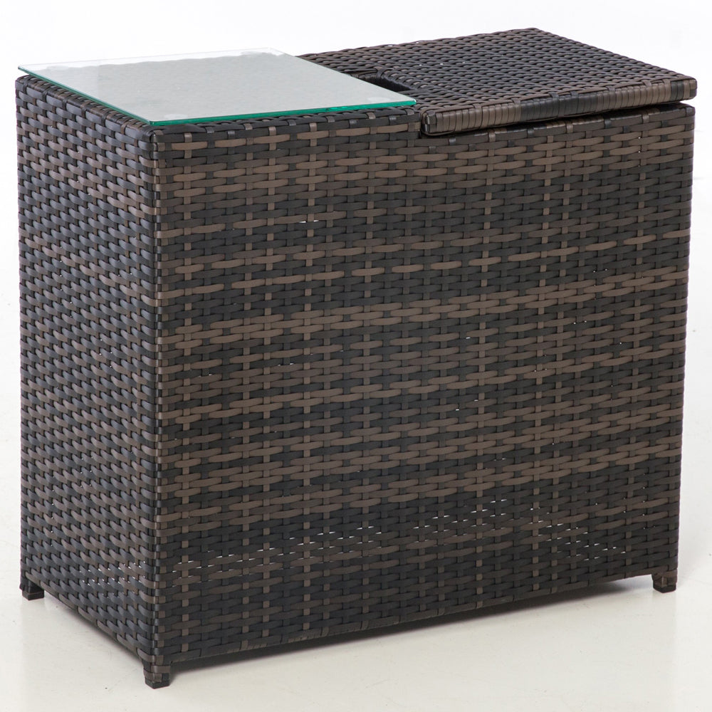 Product photograph of Maze Ice Bucket Side Table In Brown from Olivia's.