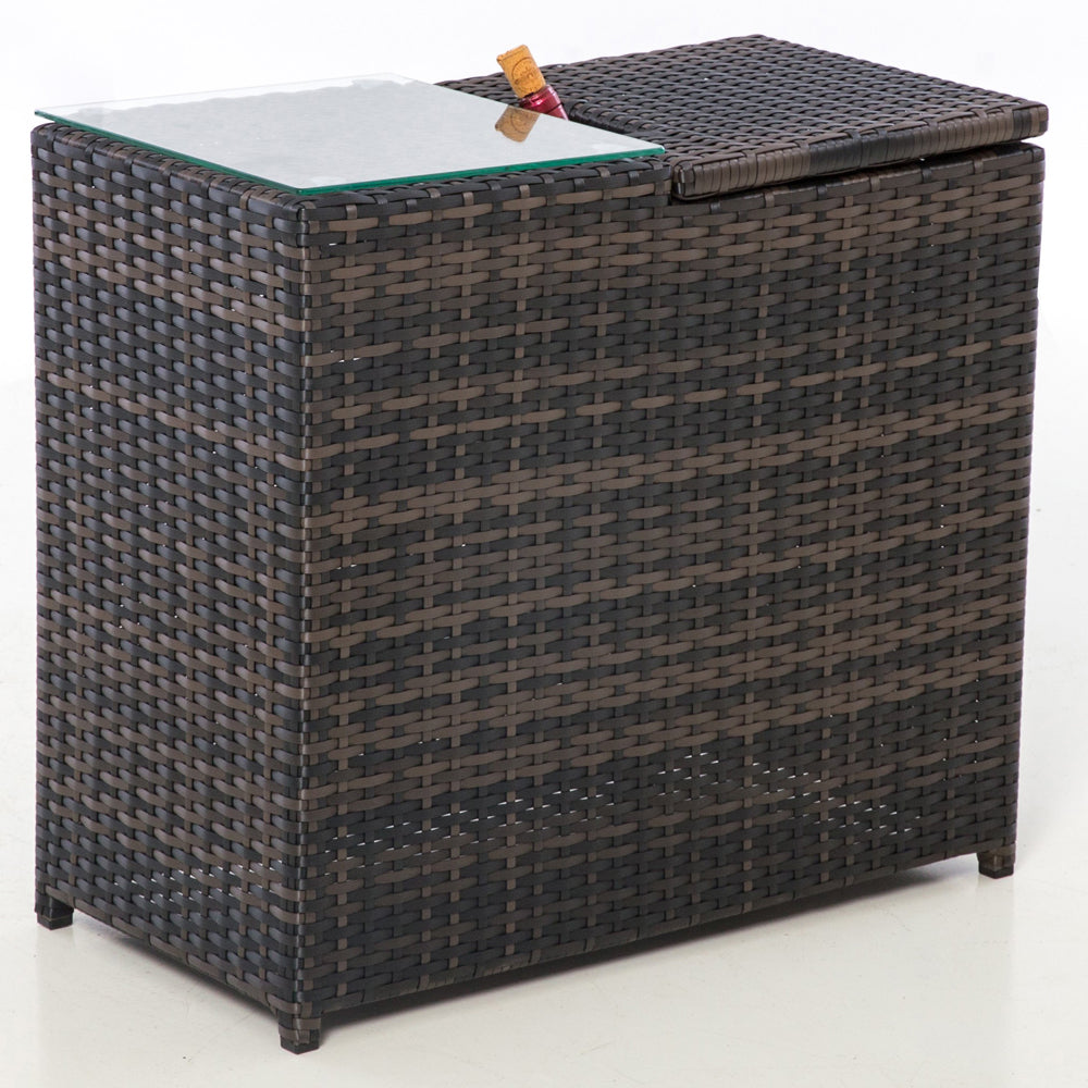 Product photograph of Maze Ice Bucket Side Table Brown from Olivia's.