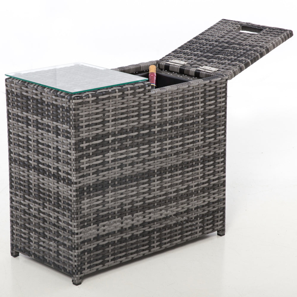Product photograph of Maze Ice Bucket Side Table Grey from Olivia's