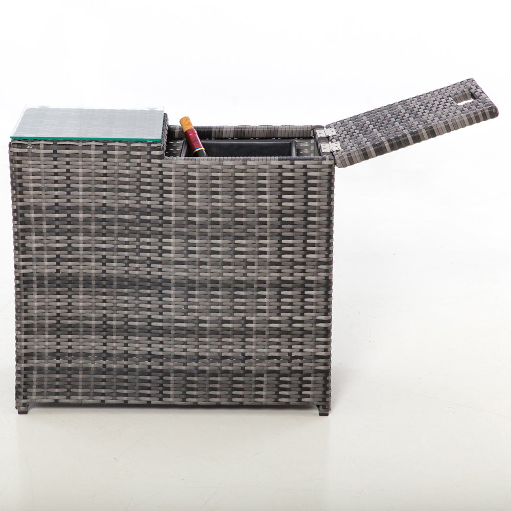 Product photograph of Maze Ice Bucket Side Table Grey from Olivia's.