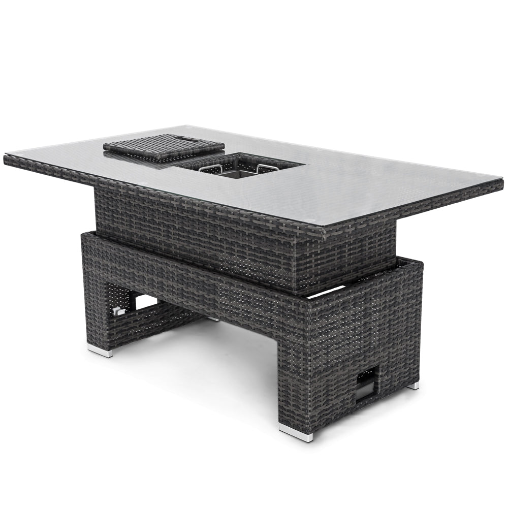 Product photograph of Maze Rising Table Rising Table With Ice Bucket Grey from Olivia's