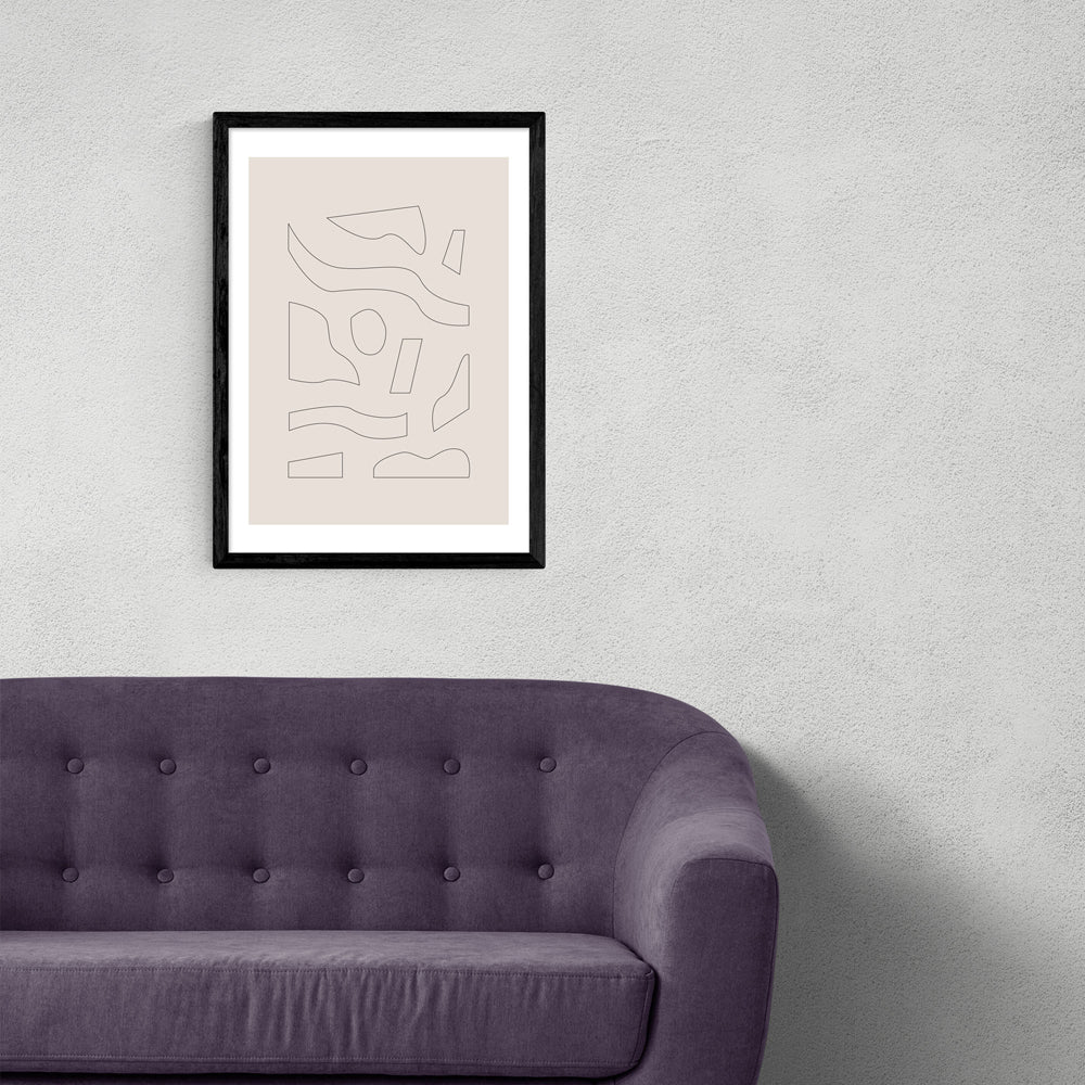 Product photograph of Pieces Of Me By Flower Love Child - A3 Black Framed Art Print from Olivia's.