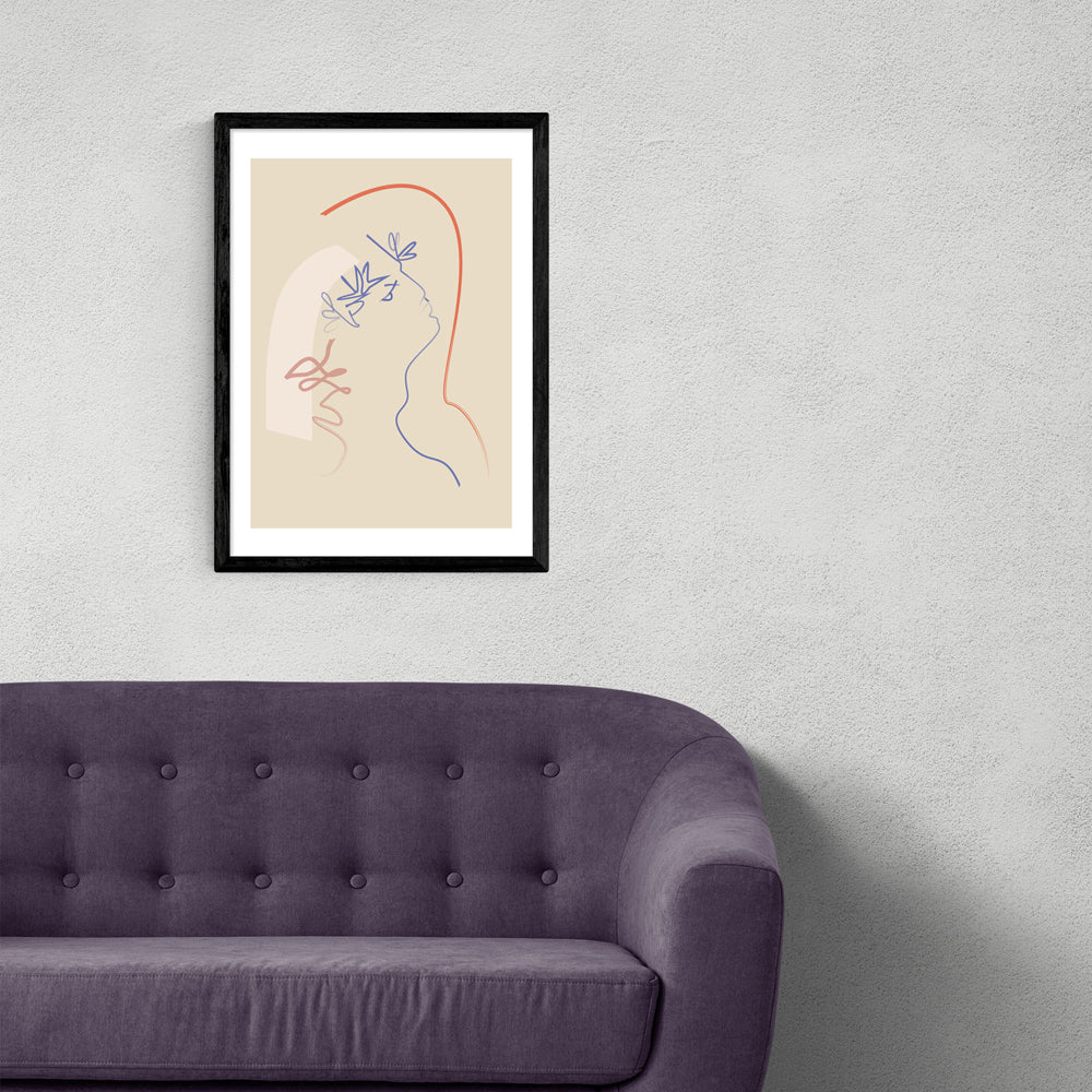 Product photograph of Kisses From Heaven By Flower Love Child - A3 Black Framed Art Print from Olivia's.