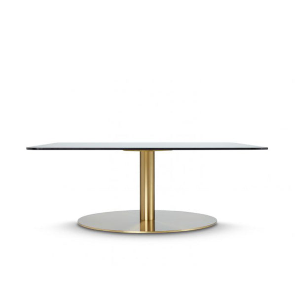 Product photograph of Tom Dixon Flash Table Brass Square Square from Olivia's.