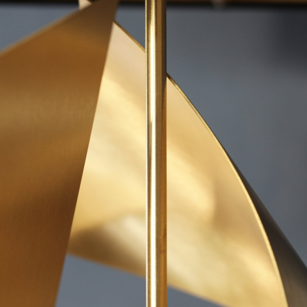 Product photograph of Arcform Lighting - Flux Table Lamp Base In Brushed Brass from Olivia's.