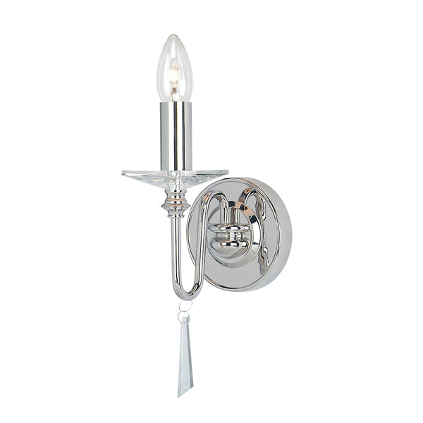 Elstead Finsbury Park 1 Light Wall Light Polished Nickel