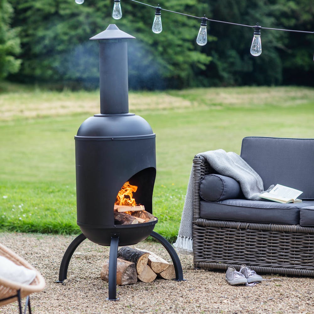 Product photograph of Garden Trading Sarsden Chiminea Deep Matt Finish from Olivia's.