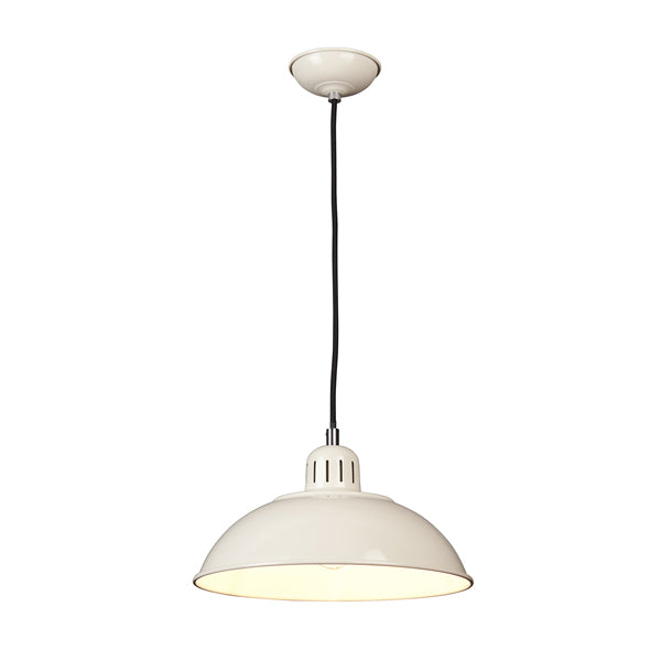 Product photograph of Elstead Franklin 1 Light Pendant Cream from Olivia's
