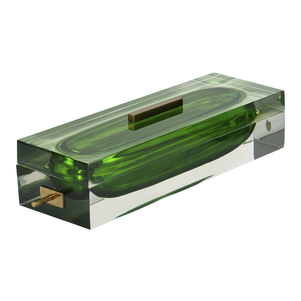 Product photograph of Liang Eimil Gwinear Decorative Box Green Small from Olivia's