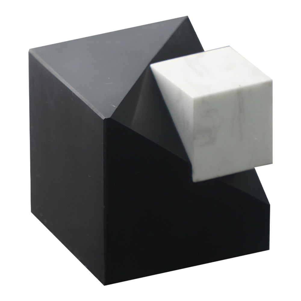 Product photograph of Liang Eimil Cubic I Table Decoration Black And White from Olivia's