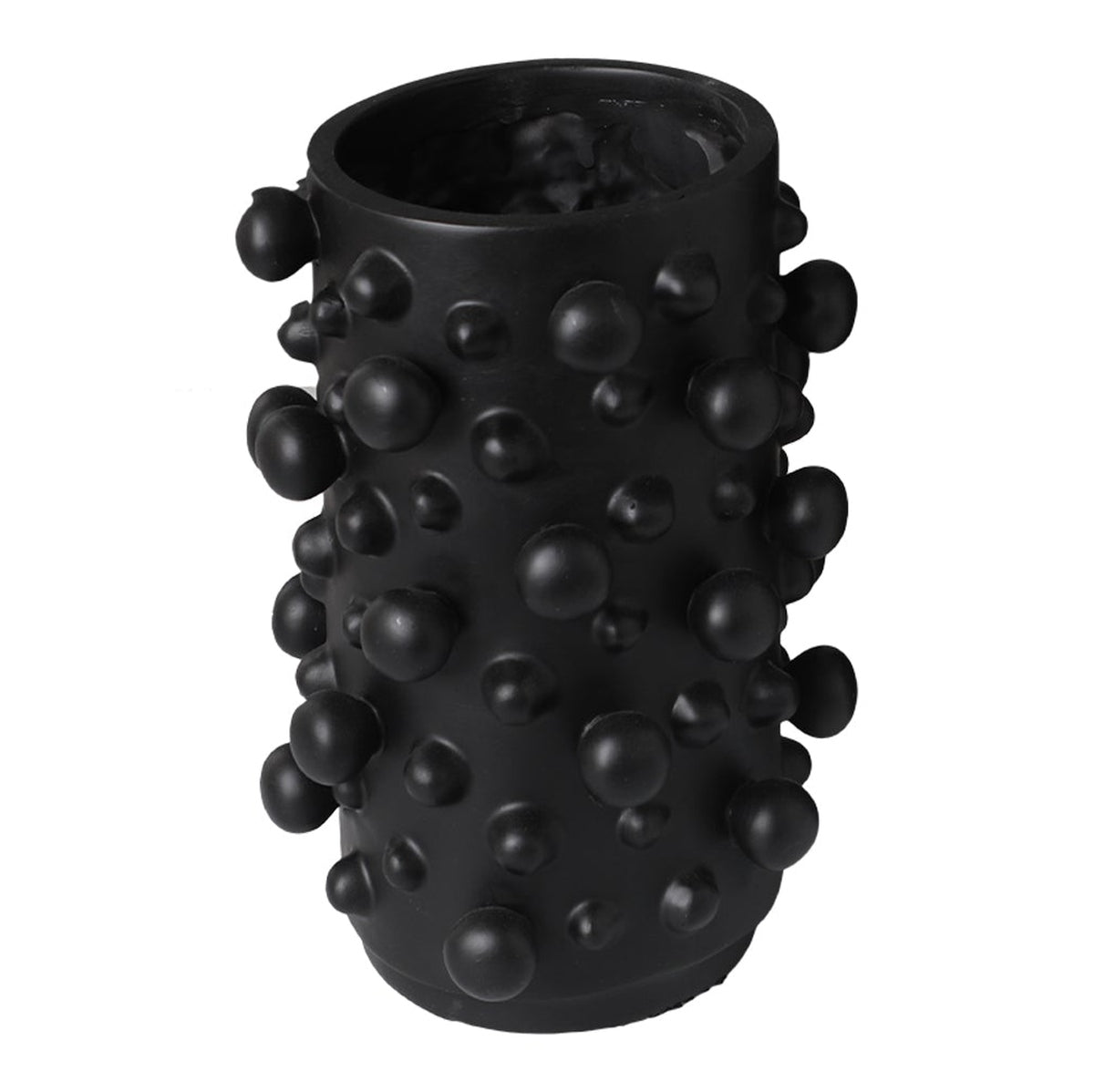 Product photograph of Liang And Eimil Bobble Black Vase from Olivia's