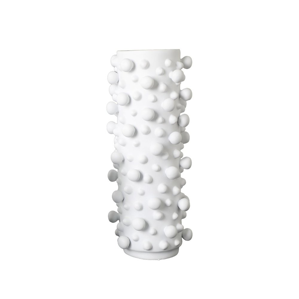 Product photograph of Liang And Eimil Bobble White Vase from Olivia's