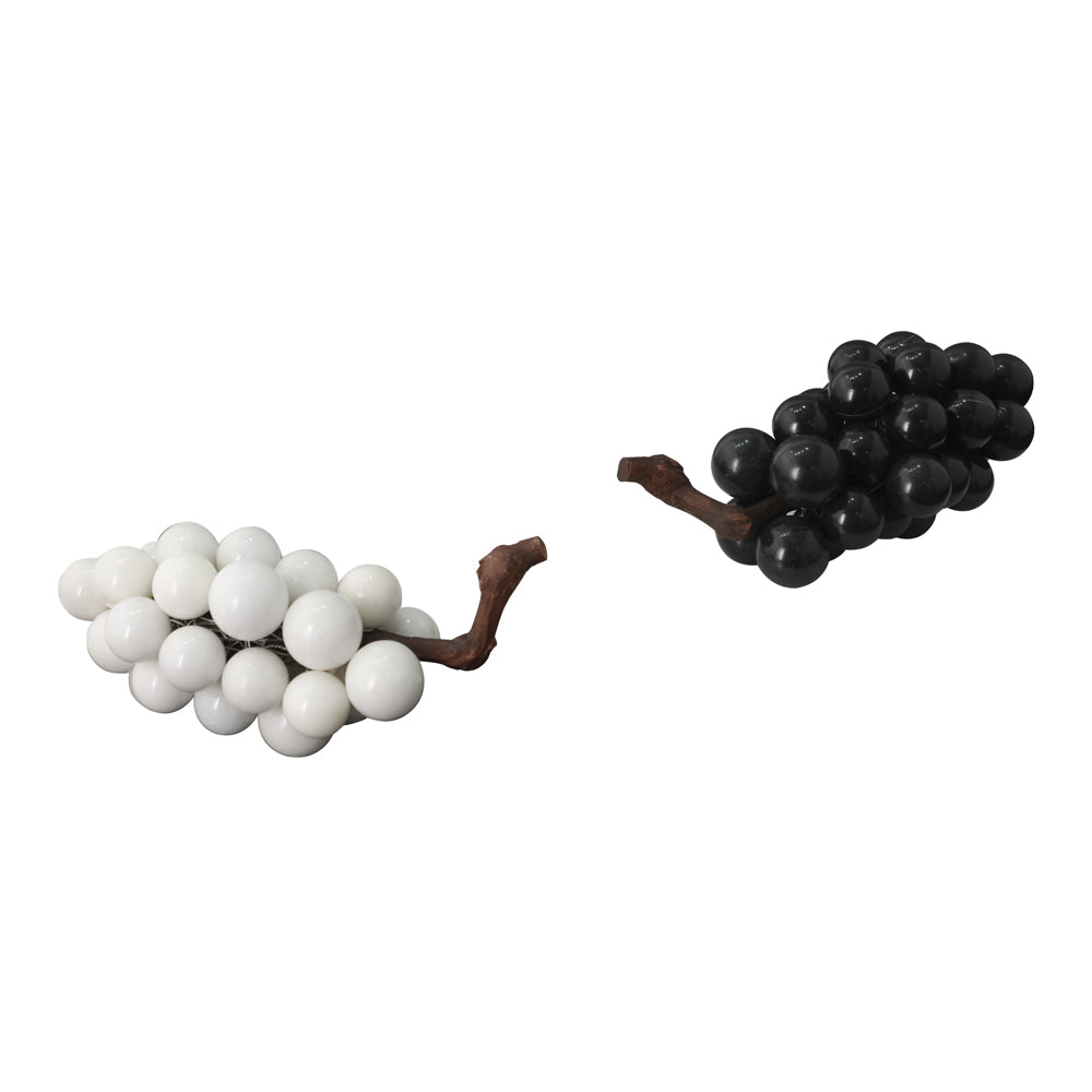 Product photograph of Liang Eimil Marble Grapes Decor Black from Olivia's.