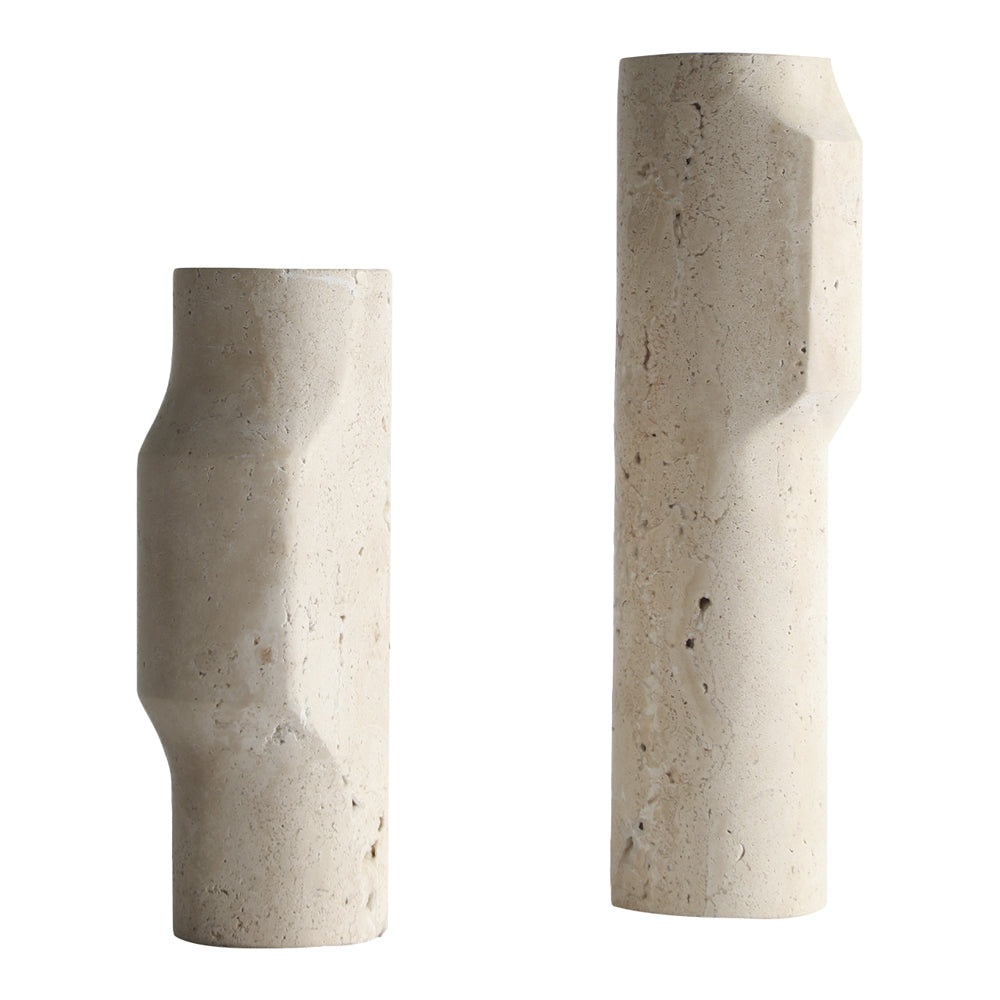 Product photograph of Liang Eimil Oakley Vase Beige Small from Olivia's.