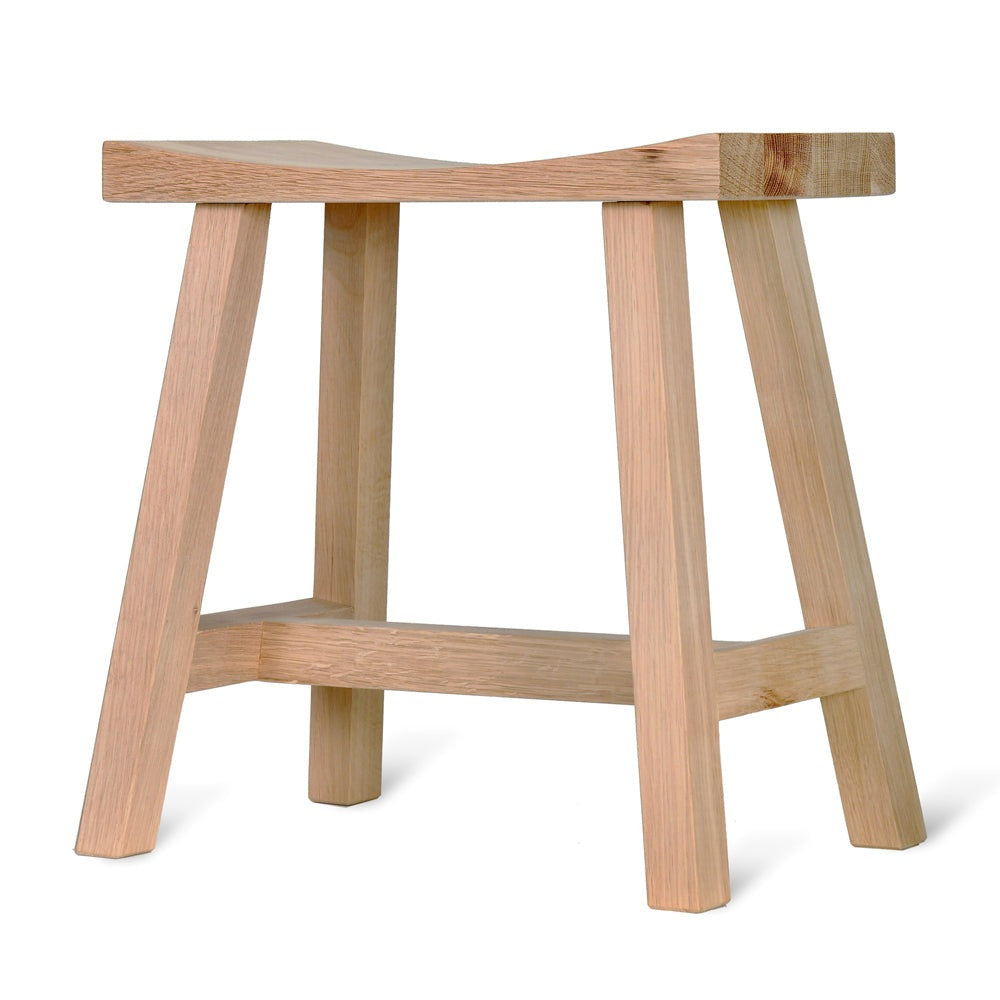 Product photograph of Garden Trading Raw Oak Clockhouse Stool from Olivia's.