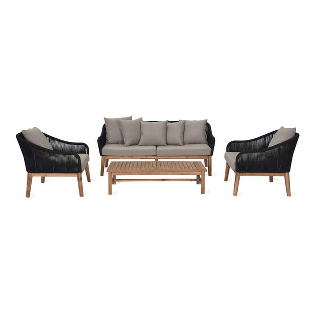 Product photograph of Garden Trading Luccombe Sofa Set Black from Olivia's.