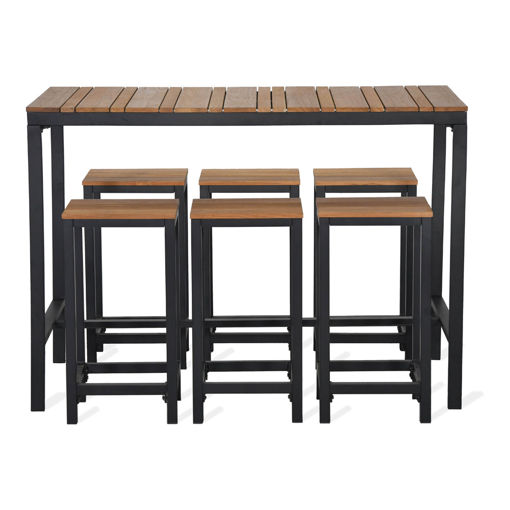 Garden Trading Camley Bar Table Set Brown